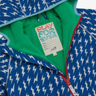 EcoSplash Waterproof Fleece Lined Puddle Suit Blue Lightning
